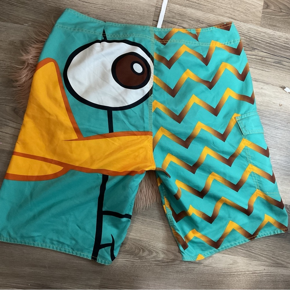 Phineas and Ferb Perry Swim Short Size 36 - Picture 7 of 8